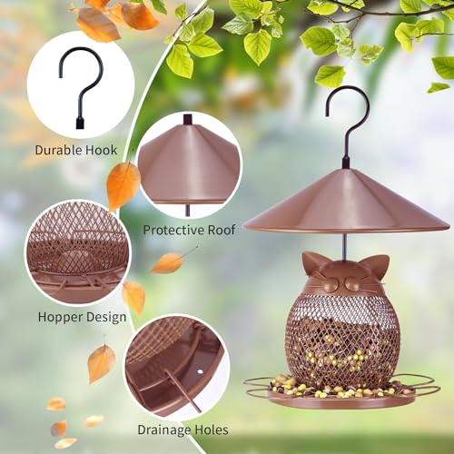 Zccq BIRD FEEDER With Metal Mesh For Outdoor Hanging, Squirrel Proof Wild Bird Feeders thumb #4