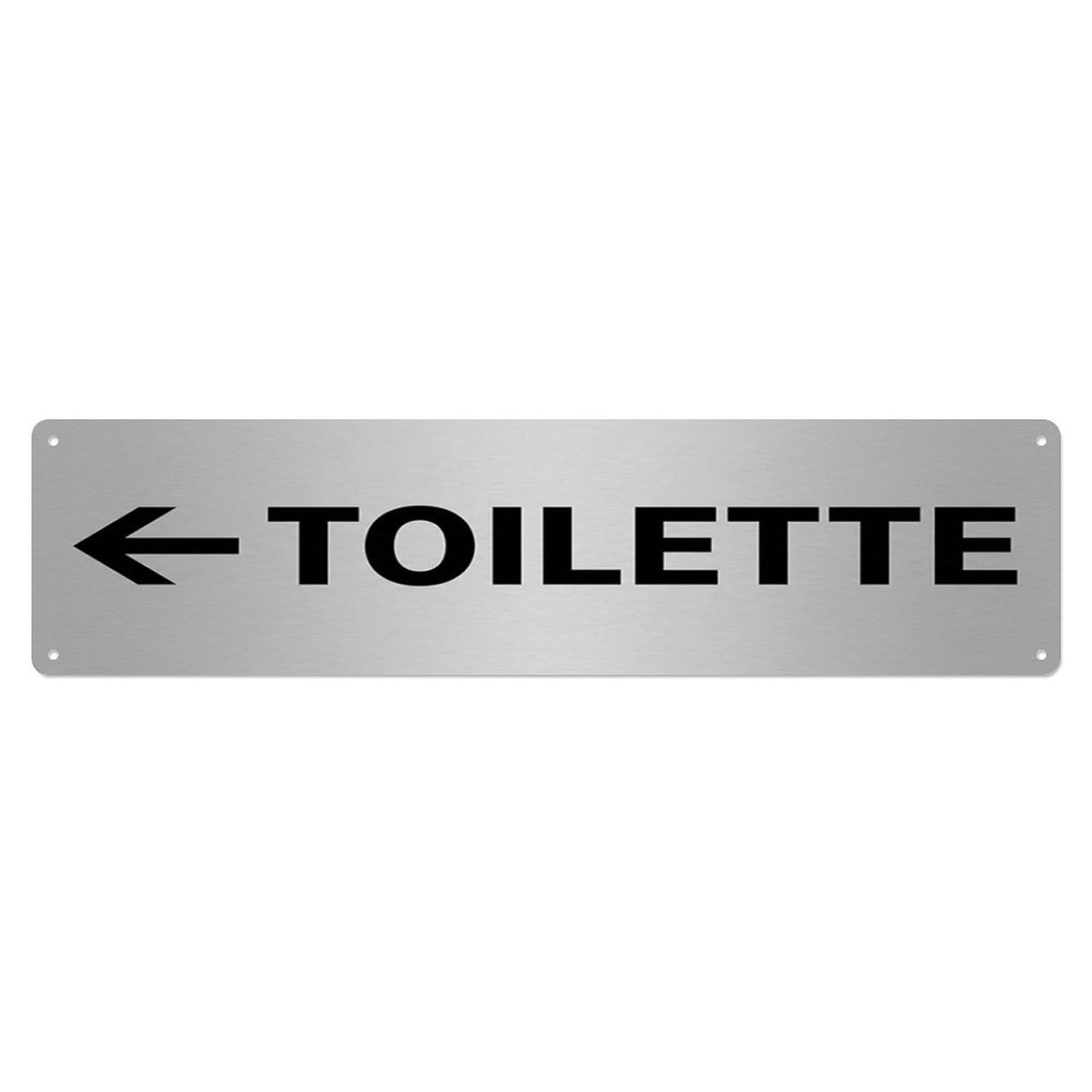 Industrial Bold Shop Lavatory Toilet(WC) Door Metal Tin Skinny Sign Plaque Wall Decor for Cafe, Club Bar, Office, Home Garden Metal Poster 4x16Inch