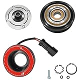 A/C Compressor Clutch Assembly Kit Plate Pulley Bearing Coil 68308 Replacement for 2012-2020 Jeep Grand Cherokee 6.4L, AC Air Conditioning Compressor Clutch Coil Auto Repair Kit