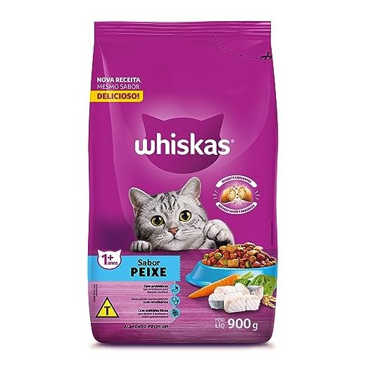 whiskas Ração Whiskas Peixe Gatos Adultos 900 G