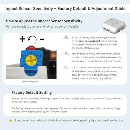 Image of Protect-X Smart Sensor for 4Runner 2024-2020, Wheel Anti-Theft | Plug & Play Installation, Catalytic Converter Defense, Glass Break Detection, Factory Keyfob Window Operation, Valet Mode