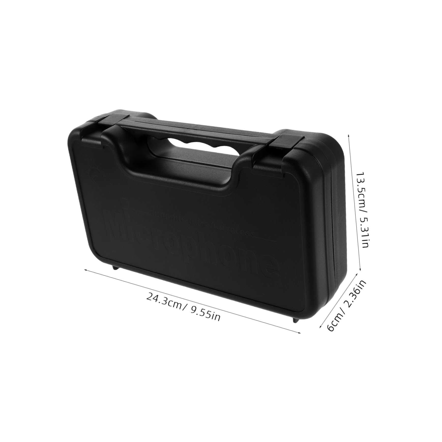 BIUDECO Microphone Case Cotton Liner Portable Hard Shell Storage Box for Condenser Mics