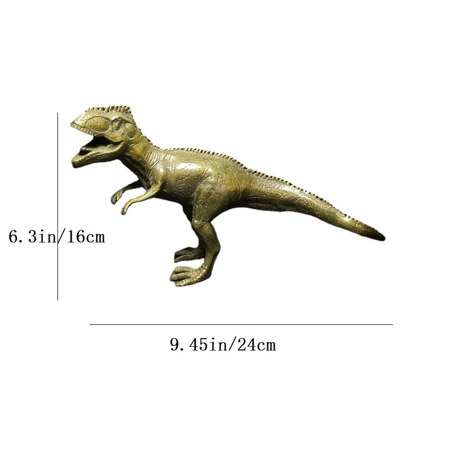 Antyczna Miedziana Figurka Tyranozaura Rexa, Mosiężna Figurka Dinozaura, Biurko Do Nauki W Domu, Barek, Chłodziarka Do Wina, Stolik Kawowy, Ozdoba Samochodowa