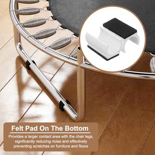 Tapas rectangulares en forma de U para patas de silla de 22 mm 7