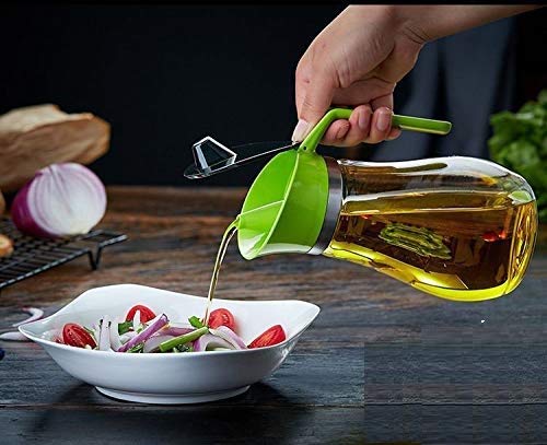 A.K Sales Oil Dispenser Bottle , Glass jar, vinager Holder,Liquid Dispenser - 700ml,,Non-Slip Handle for Kitchen Cooking ( 700 ml ) (1 pcs )