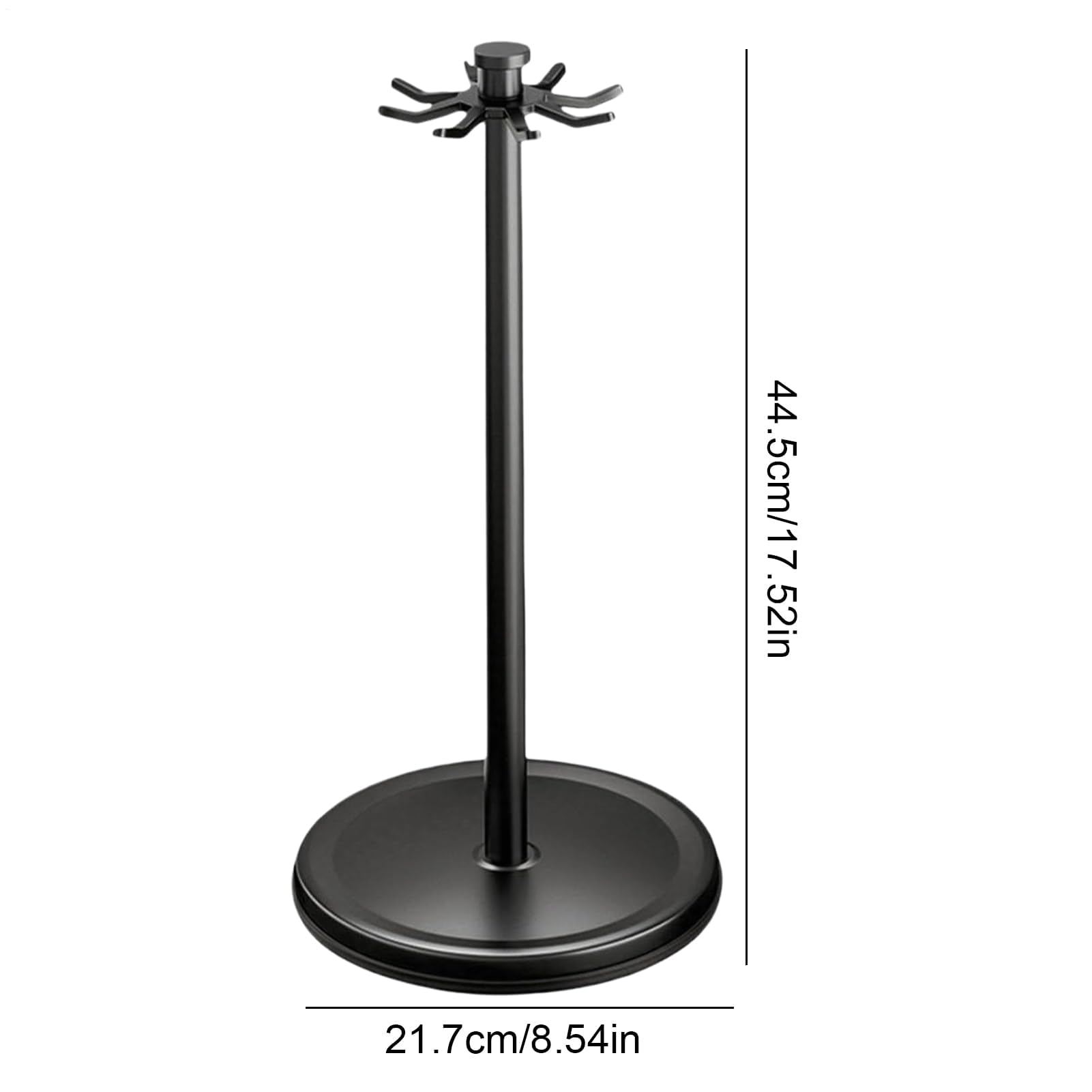 aufbewahrung mit 8 Haken | Drehbarer Pfannenwender-Ständer | 360° Silikon-Halter für Rührstäbe und Löffel | Ideal für Zuhause, Restaurant und Schreibtisch