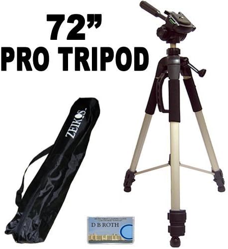 Professional PRO 183 cm Super Strong Tripod With Deluxe Soft Tripod Carrying Case For The Canon EOS REBEL 70D, T5i (EOS 700D), G16 Digital SLR Camera