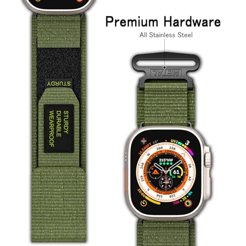 SumRioo Strap 49mm 46mm 45mm 44mm 42mm(Series 3 2 1) Compatible with Apple Watch Strap, Braided Nylon Sport Band - Image 3