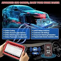 LAUNCH X431 CRP919E BT obd2 diagnosegerät für alle Fahrzeuge,LAUNCH diagnosegerät Auto mit OE-Level Alle System Diagnose,45+ Reset,kfz Tester für Active Test,CANFD, ECU-Kodierung,V.A.G-geführte,FCA – Ansicht 3