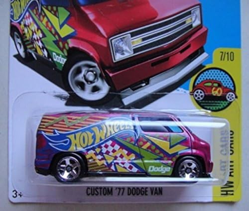 Hot Wheels HW Art Cars 7/10 Custom '77 Dodge Van 197/250 Showdown SCAN & Race Card by