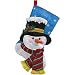 Bucilla 18-Inch Christmas Stocking Felt Applique Kit, 86649 Jack Frost