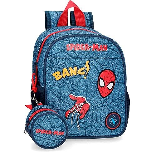 Marvel Spiderman Denim Sac à dos de garderie Bleu 21 x...