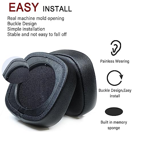 Repuesto de Almohadillas para Orejas Major IV Compatible con Auriculares Marshall Major 4 Major IV, Almohadillas de Espuma con Memoria miniatura 2