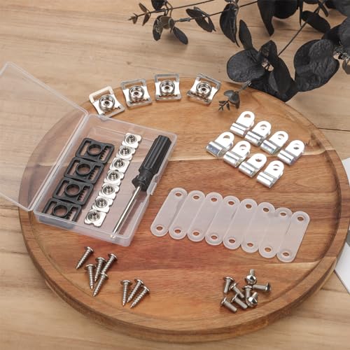 49st Football Helm Zubehör, Football Helm Reparaturset Einschließlich R Förmiger Fußball Visier Clips Gummidichtungen Muttern Football Helm Schrauben Schraubendreher für Softball Hockey