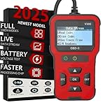 RODEDIO Upgraded Version of V100, V300 OBD2 Scanner, USB Powered Car Fault Code Reader, Engine Diagnosis Tool for OBD II Protocol Vehicles Since 1996, Battery Voltage Test