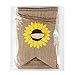 BESTOYARD Birthday Bunting Banner Decorative Burlap Banner Linen Swallowtail Pull Flag Party Supplies (Happy Birthday Letters Sunflower Pattern)