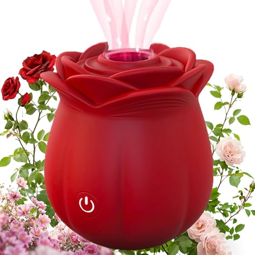 The Rose Adult Tool for Women, Rose Viboatorr for Woman with 10 Sucking Modes,Adult Toys Automatic Electric Machine FemaleRed XP-21