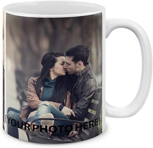 MUGBREW Taza de café personalizada Taza de té con tu foto. Taza personalizada. Diseña tus propios regalos personalizados para cumpleaños,