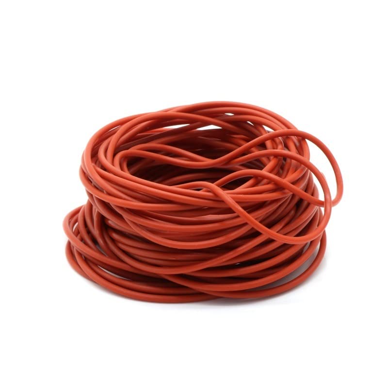Uszczelka, 50 szt. CS2mm Czerwona silikonowa uszczelka pierścieniowa OD 5~90mm O-ring Gumowa uszczelka do szybkowaru O-ring Uszczelka do żywności w wysokiej temperaturze(OD 48mm ID 44mm)