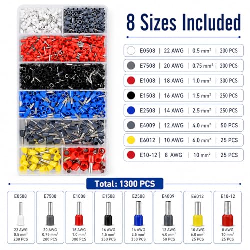 Kit d'outils de sertissage de virole de haute précision AWG23-7 - 4