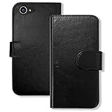 sslink SH-04H/SHV34/506SH/STAR WARS mobile AQUOS ZETA/SERIE/ Xx3 対応 手帳型 無地 ブラック ケース ダイアリータイプ 横開き カード収納 フリップ カバー