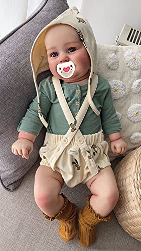 Muñeca Reborn Bebé Silicona 24 Pulgadas Realista miniatura 5