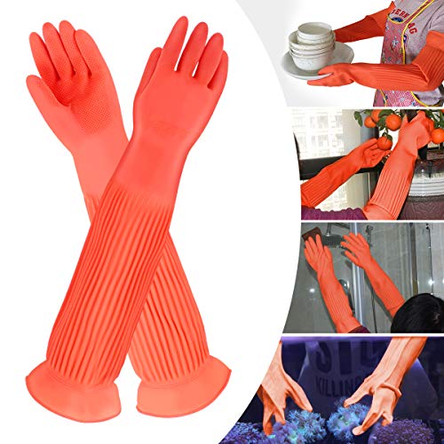 POPETPOP Guanti Lunghi in Lattice Acquario Spesso