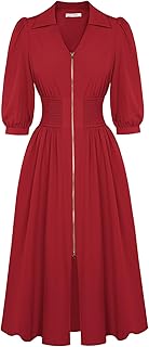 GRACE Women's Midi Dress with Pockets