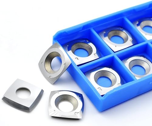 Miniatura 9 de Woodturning NA 16 × 0.118 in-30  cortador de inserción de carburo redondo cuchillas de repuesto de ángulo de rastrillo negativo para herramientas de