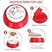 COZYMATE Shrieking Goat Desk Toy Button for Men Women Funny Buttons with Goat Sound Prank White Elephant Gag Gifts for Office (Red, 1P)