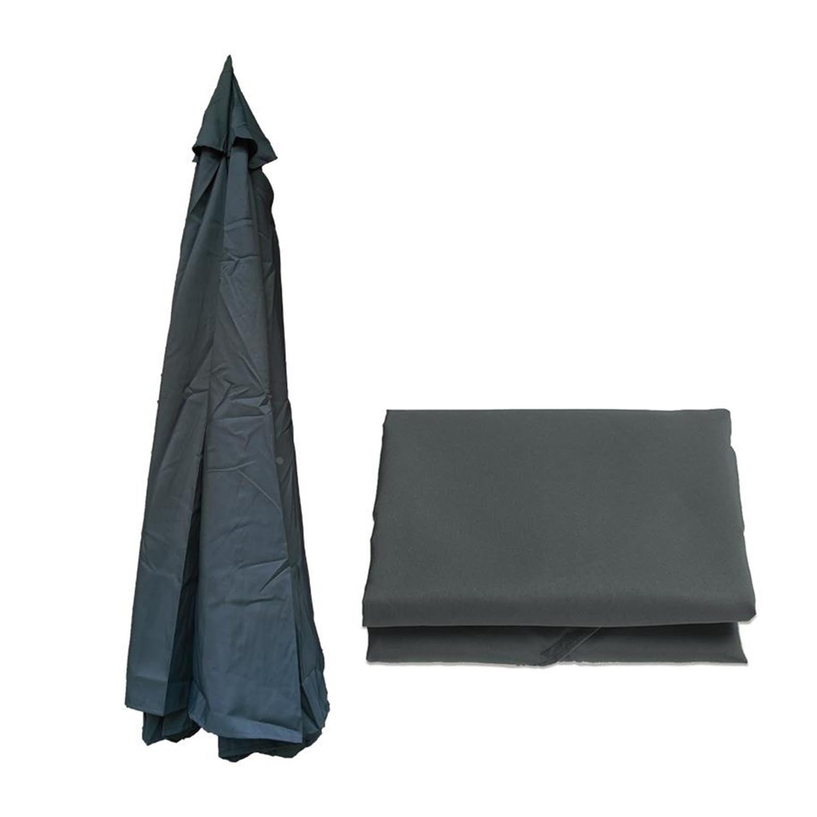 HAOKKV Umbrella Replacement Cloth 2.0m 2.7m 3.0m Patio Replacement Parasol Fabric Garden Umbrella Replacement Canopy For Backyard Beach UV Protection(Dark gray,2.7m/8.8ft)