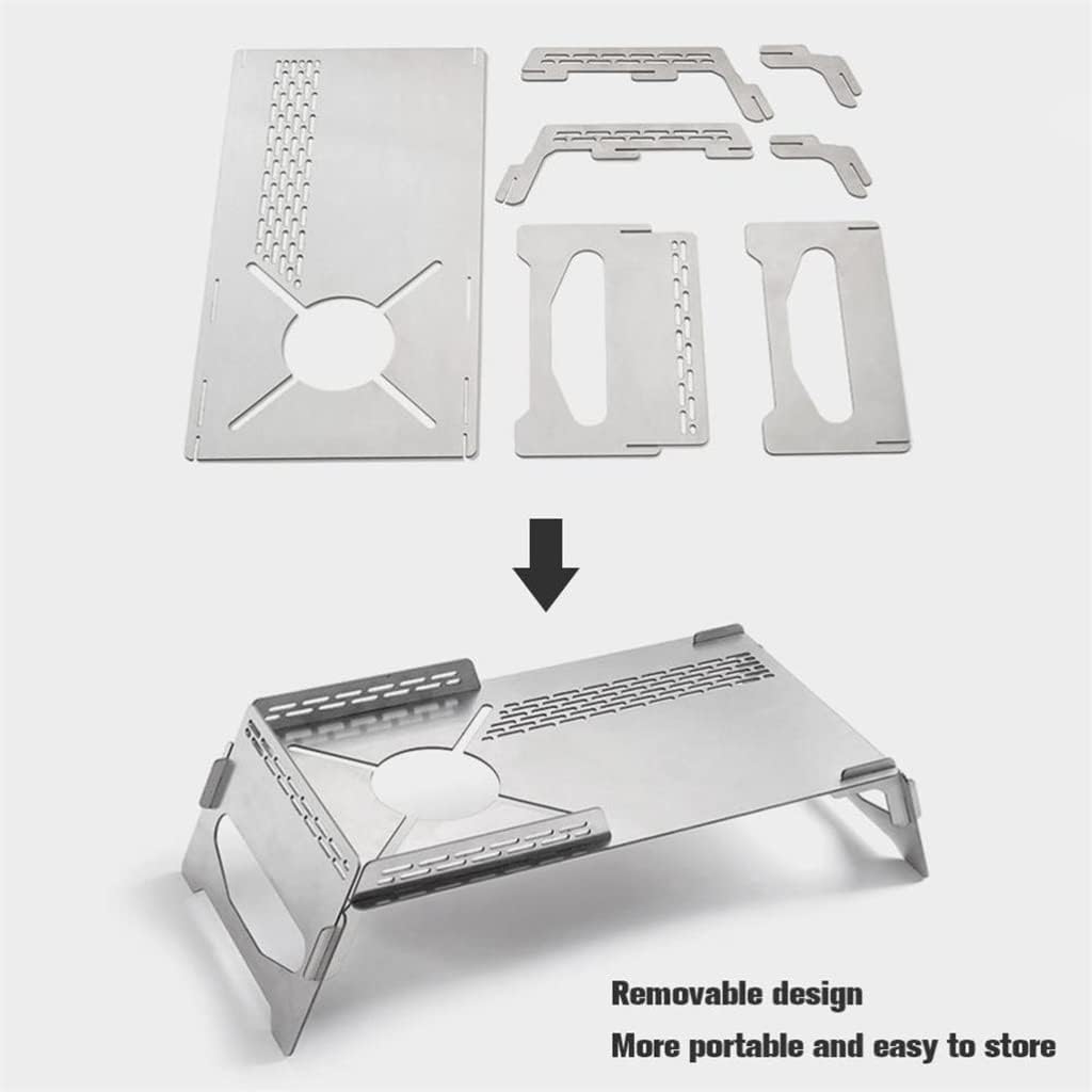 Portable Camping Table Heat Shield Gas Stove Stand Windshield Camping Stove Folding Table Gas Burners Accessories