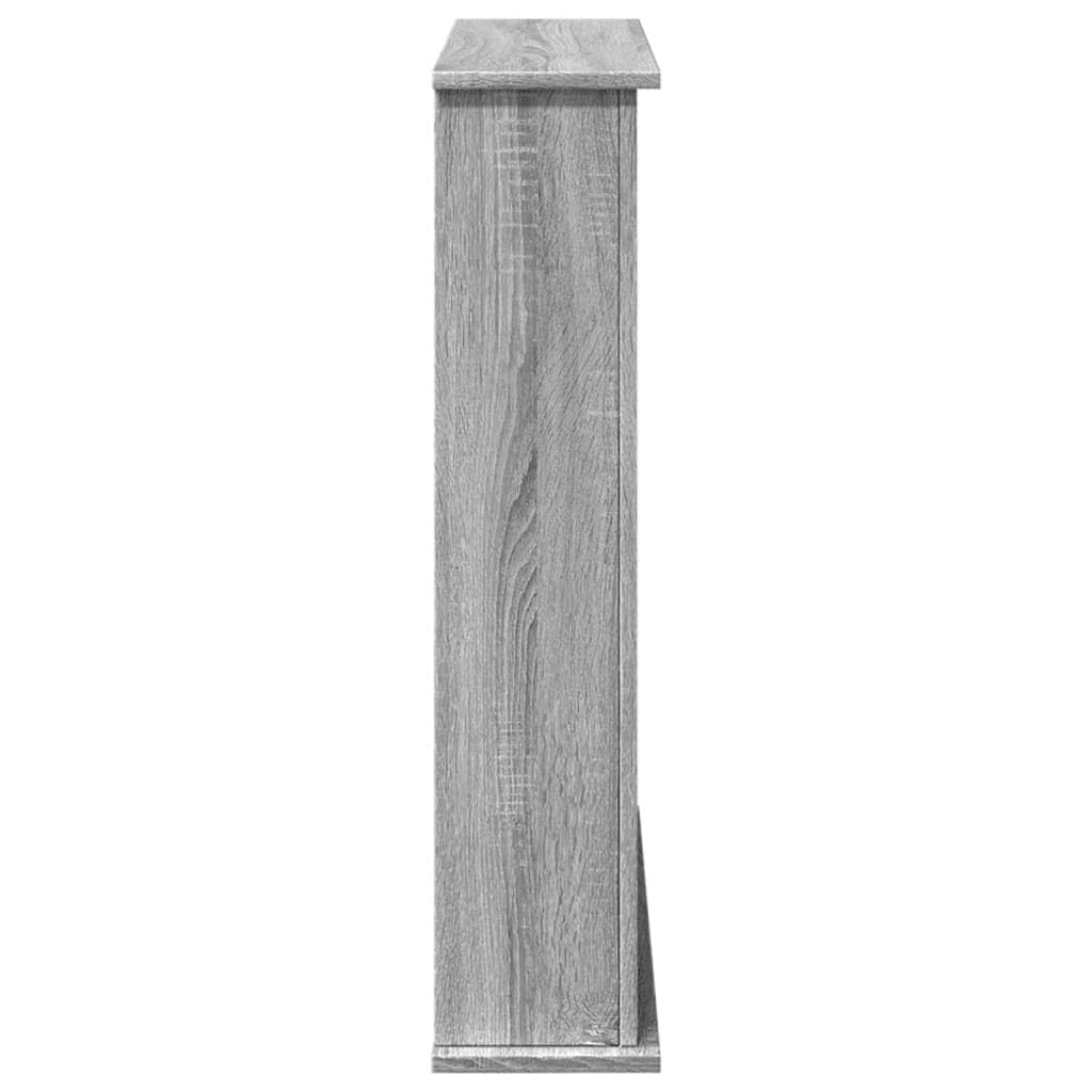 vidaXL Cornice per Camino Grigio Sonoma 75x20x87,5 cm in Truciolato, cornice per caminetto, struttura per camino, decorazione camino