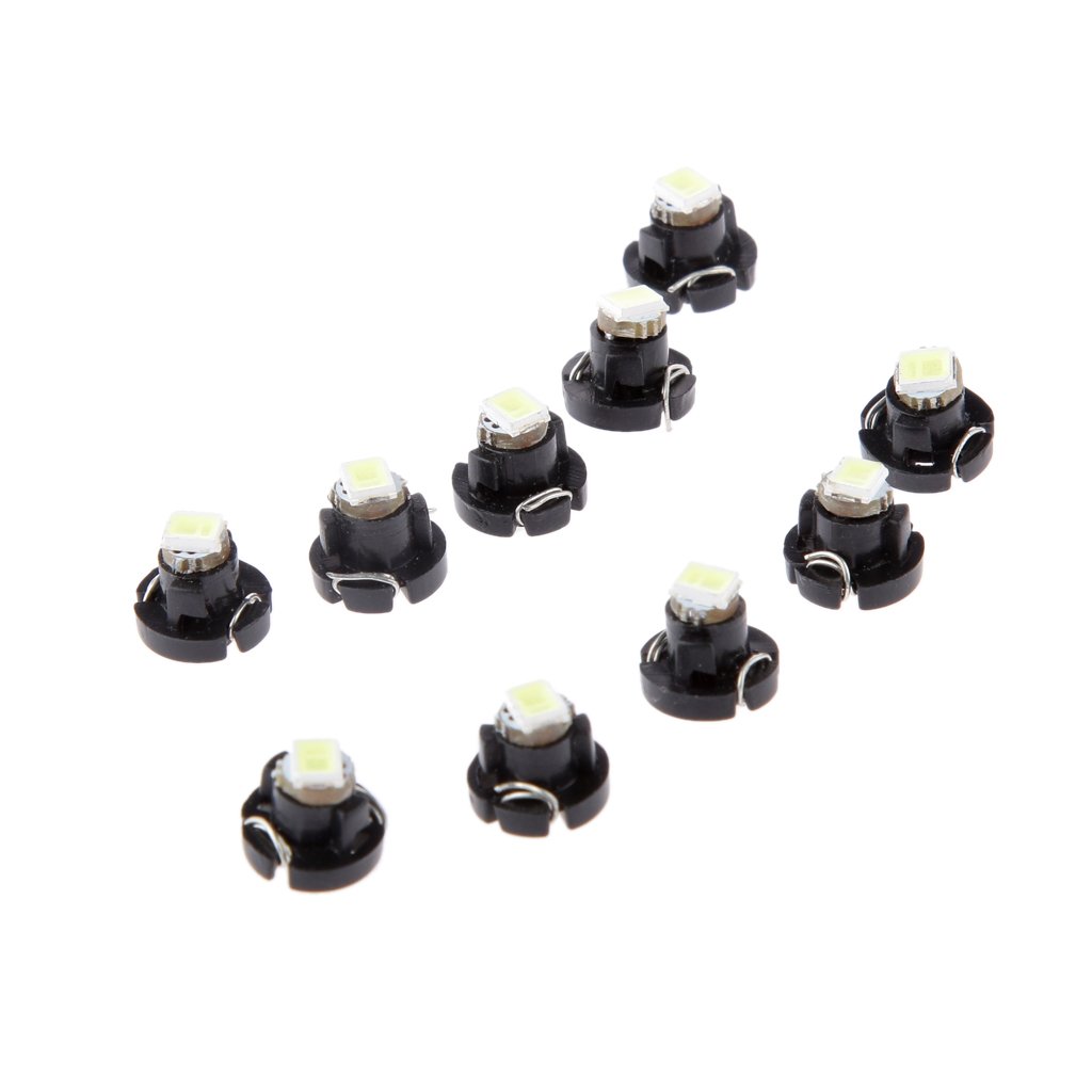 10 x biała żarówka Neo Wedge T3 1SMD 5050 LED do świateł samochodowych z kontrolą klimatu