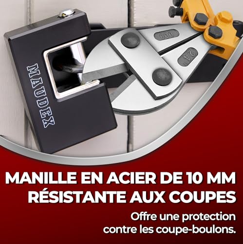 Cadenas conteneurs Maudex RZB75 en acier et protection ABS extérieure