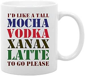 Amazon.com: cheapyardsigns Funny caffeine inspiration- 11 oz. coffee ...