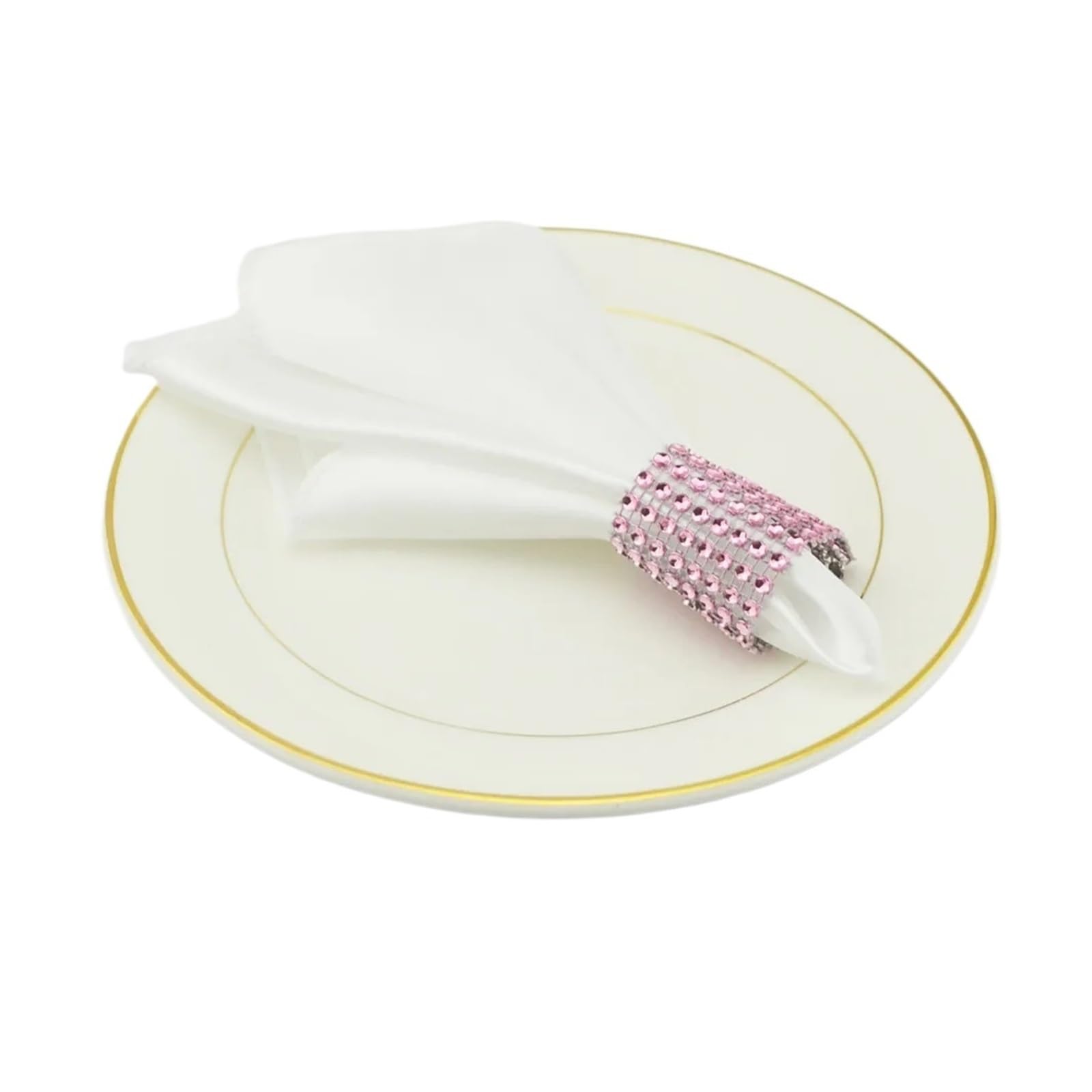 Satin Dinner Napkins 50pcs Square 30cm/50cm Napkins Cloth Satin Fabric Napkin Pocket Handkerchief for Wedding Birthday Home Party Hotel Restaurant(White-Square 30cm)