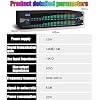 Stereo Audio Mixer Dual, 31 Band Equalizer 2u Graphic Equalizer Effect Controller Dj Digital Mixer Processor Dsp Feedback Eliminator with Individual Led Indicators