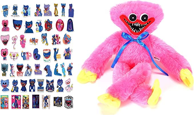 Image of AVSHUB Huggi Wuggi Plush Toys, Sausage Monster Plush Horror for Kid and Game Fan's Sausage Monster Plush Horror for Kid and Game Fan's Birthday Gift for Girl /Boys- Rani Color