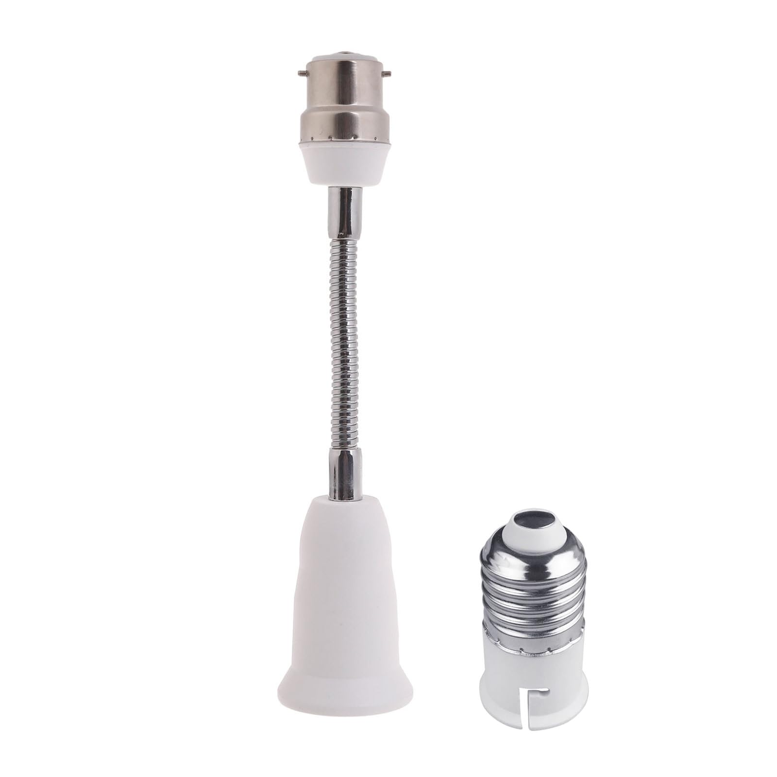 Haiseng 30Cm B22 To E27 Light Socket Extender Adapter Light Bulb Extension E27 Socket Extender Bendable Flexible Gooseneck Adjustable