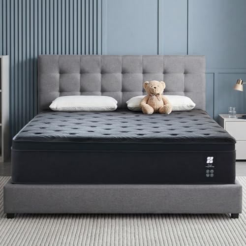 Image of Profus Full Size Mattress, 14 Inch Full Mattress in a Box, Memory Foam Hybrid Mattress with Pocketed Coils, Medium Firm Feel, Pressure Relief & Motion Isolation, CertiPUR-US Certified