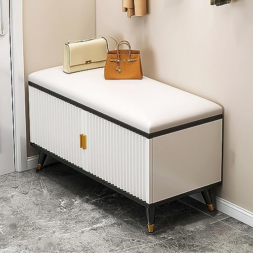 Shoe Storage Cabinet Cabinets Hallway Slim Cupboard Cupboards Hallways Slimline，Slim Storage Bench with Hidden Shoe Cabinet Rack - Stylish Entryway & Hallway Seating Solution for Shoes Boots
