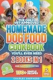 The Only Vet-Approved Homemade Dog Food Cookbook You’ll Ever Need [2 Books In 1]: 150+ Simple, Allergy-Friendly Recipes for All Sizes and Ages That Improve ... on Vet Bills (Healthy Canine Books)