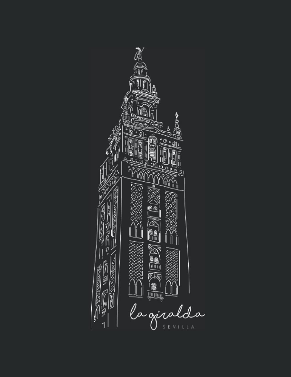 Dot Grid Notebook | Sevilla | Giralda | Spain: A4 size | 105 pages | 5 mm spaced dots | journaling | planning | sketching | square dots grid |