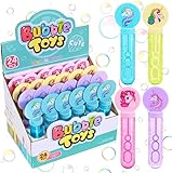 jabon unicornio Grandes Regalos para Niños - Los palitos de burbujas de unicornio de pompas de jabón son adecuados para regalos de fiesta con temática de unicornio para cumpleaños, regalos de fiesta al aire libre para niños, bolsas de regalo o regalos, calcetines, aula de premios, cofres del tesoro, actividades escolares, carnavales, bodas, vacaciones, actividades de verano al aire libre.