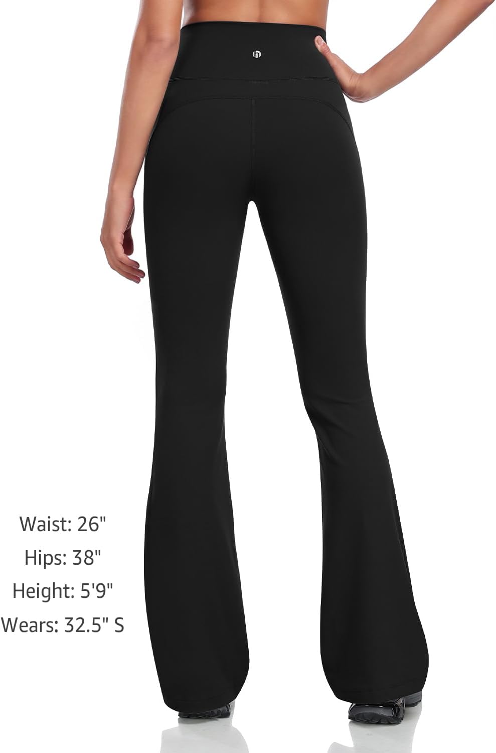 HeyNuts Mellow Flare Leggings 29"/30.5"/32.5"/34.5", High Waisted Tummy Control Wide Leg Bootcut Yoga Pants Lounge Soft - Image 4
