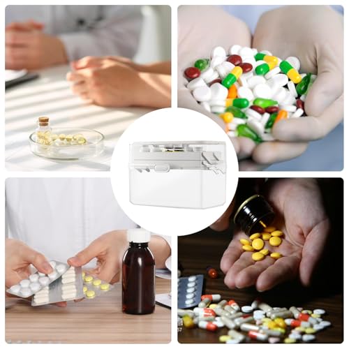 Boîte de rangement pour médicaments transparente étui multifonction - 5