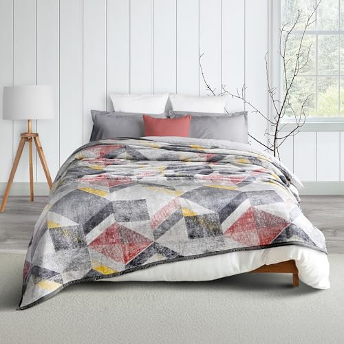 Image of MYTRIDENT Home Essential Flannel Printed Blanket for Winter Double Size (220 cm x 240 cm), 290 GSM, Levi