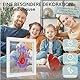 HuBorns - Fußabdruck Baby Set und für die Ganze Familie mit Platz für 4 Familienmitglieder, Rahmen zum Malen Handabdruck Baby, Handabdruck Set Familie, Ideal als Baby Geschenk