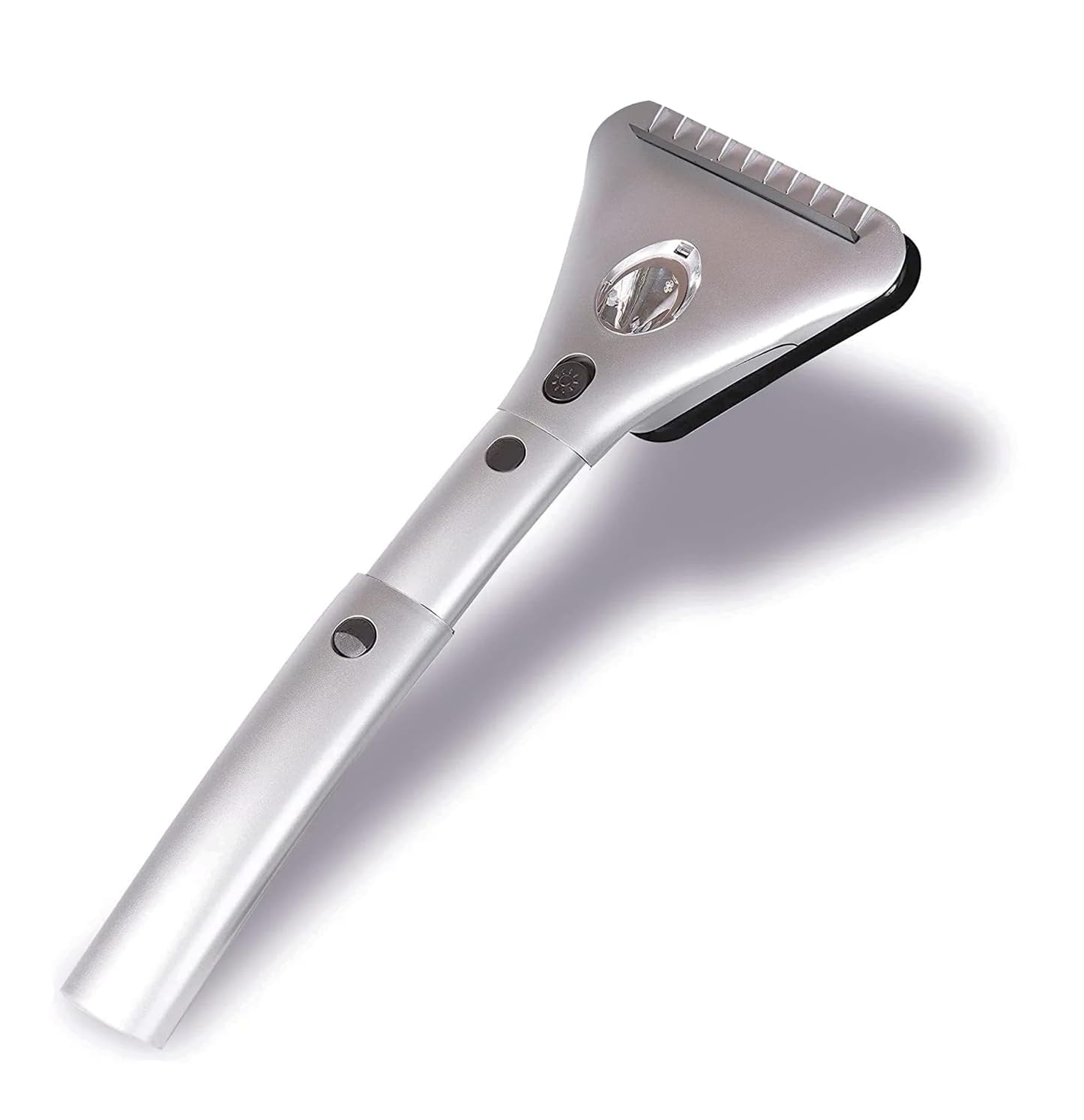 VaygWay Electric Heated Car Window Snow Ice Scraper with Light -Heated Car Auto Windshield Scraper- Extendable 15.8 Feet Long Cord 12V LED Light Heated Melting Ice Snow Scraper, Vehicle Scraper